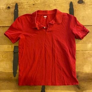Old Navy Boys Red Uniform Polo Shirt